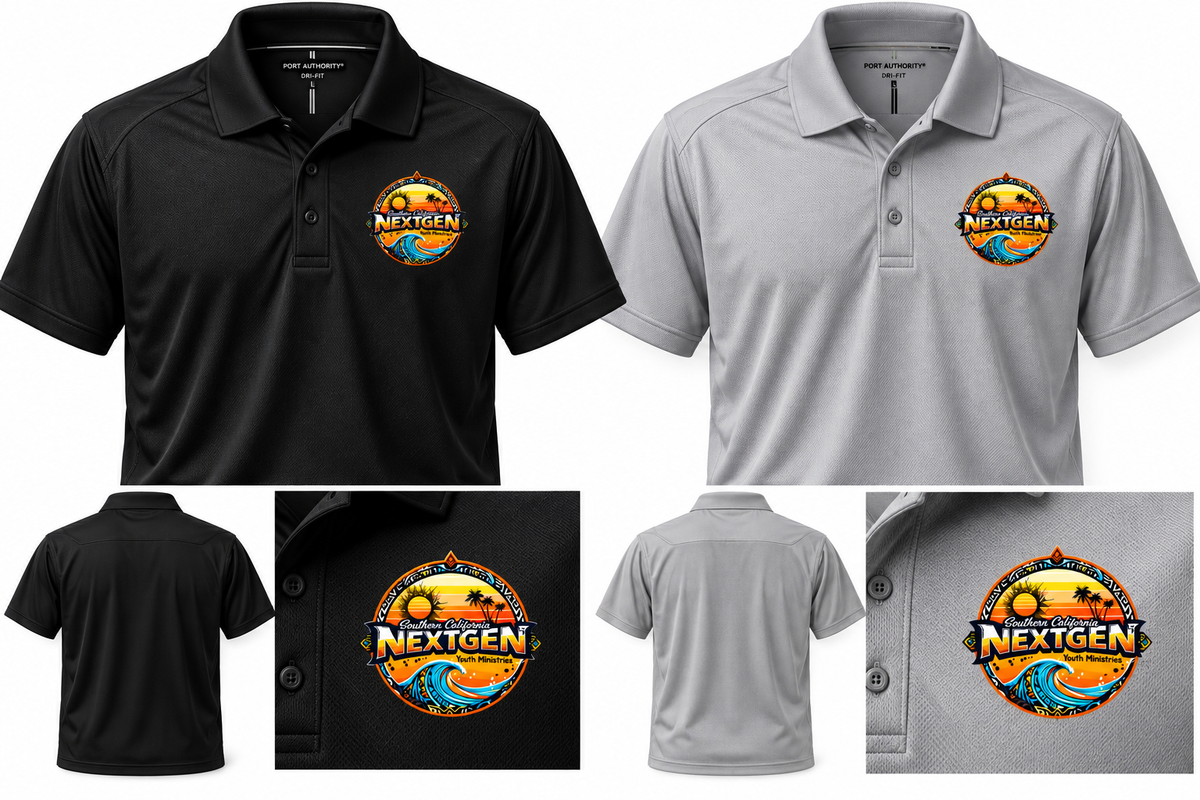 Southern California NextGen YM Polo (Left Chest, Full Back)